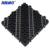 海斯迪克HKxy-45 室外三合一除尘地垫 1㎡ 三草尖灰色