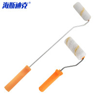 海斯迪克 滚筒刷 仿羊毛刷 装修涂料油漆刷 刷墙工具 4寸短柄+长柄