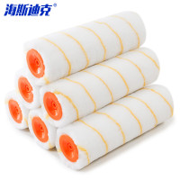 海斯迪克 滚筒刷 刷墙工具套装滚筒刷油漆刷子6个滚芯(9寸涤纶)