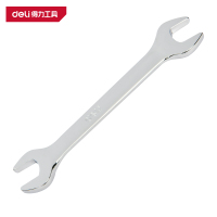 得力(deli)DL33309 镜面双开口扳手 9x11mm 铬钒钢 银色 1把