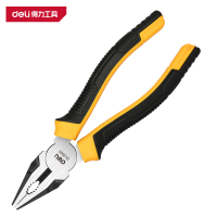 得力(deli)DL0002 德式钢丝钳 7寸刃口升级 黄 1把