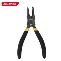 得力(deli)DL0353日式内弯卡簧钳9寸(黑) 1把