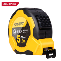 得力(deli)DL270519 鲁班尺 5mx19mm 自锁双面 黄色 1把