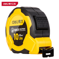 得力(deli)DL271025 鲁班尺 10mx25mm 自锁双面 黄色 1把