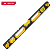 得力(deli)DL292600 水平尺 600mm 工字实心铝 0.5mm/m 黄色 1把
