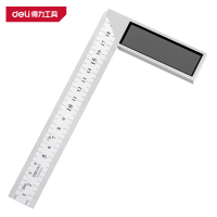 得力(deli)DL302250 钢角尺 250mm 铝压铸 黑色 1把