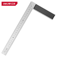 得力(deli)DL302300 钢角尺 300mm 铝压铸 黑色 1把