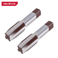 得力(deli)DL3504 手动合金钢丝锥 M4 银色 1付