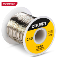 得力(deli)DL395250G 锡丝 0.8mm 250g 99.3%含锡无铅 银色 1卷