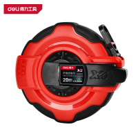 得力(deli) DL9920 盒式皮卷尺20mx14.5mm三倍速 黄色 1把