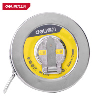 得力(deli)DL9210 长钢卷尺 10mx10mm铁盒 银色 1把