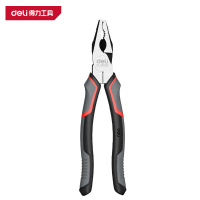 得力(deli)DL100108 日式钢丝钳 8寸省力型高寿命铬钒钢 红 1把