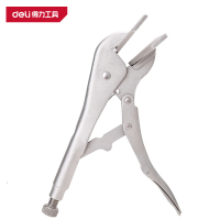得力(deli)DL20016 铁皮大力钳 10寸 银 1把