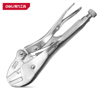 得力(deli)DL109010Z 专业级直口大力钳10寸铬钒钢 银色 1把