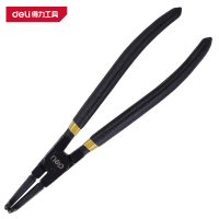 得力(deli)DL20923 专业级德式内弯卡簧钳 9寸铬钒钢 1把