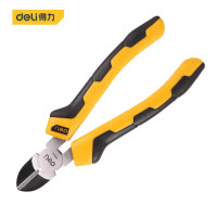 得力(deli)DL0201 德式斜嘴钳 6寸 刃口升级 黄色 1把
