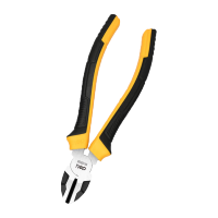 得力(deli)DL0202 德式斜嘴钳 7寸刃口升级 黄 1把