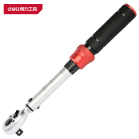 得力(deli)DL180060 三级精度预置扭力扳手 3/8寸10-60Nm 红色 1把