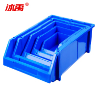 冰禹 加厚塑料组立式物料盒 BY-2377 600*400*220mm 蓝色 1个