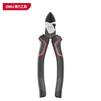 得力(deli)DL0204 工业级省力斜嘴钳 6寸偏心省力 红 1把