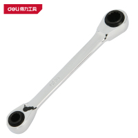 得力(deli)DL190813 4合1双梅花快扳 8×10-12×14mm 银色 1把