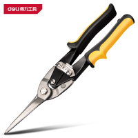 得力(deli)DL20033 长直头航空剪 11寸 黄 1把