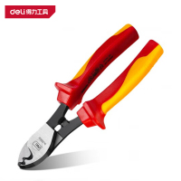 得力(deli)DL515106 绝缘电缆剪 6寸 红色 1把