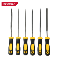 得力(deli)DL2141 什锦锉6件套3×140mm 黄 1套