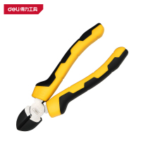 得力(deli)DL2207 德式斜嘴钳 7寸 黄色 1把