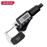 得力(deli)DL321025B 数显外径千分尺 0-25mm 黑色 1把