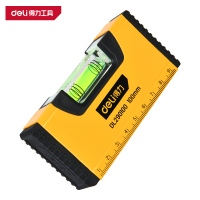 得力(deli)DL290100 水平尺 100mm 迷你 黄色 1把