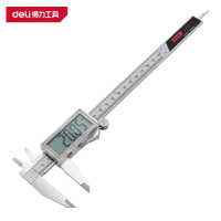 得力(deli)DL312200 数显卡尺 200mm全屏 银色 1把
