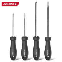 得力(deli)HT1004 home系列螺丝批4件套 黑 1套