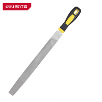 得力(deli)DL65108 中齿扁锉刀 8寸 黄色 1把