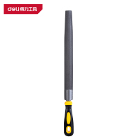 得力(deli)DL66106 中齿半圆锉刀 6寸 黄色 1把
