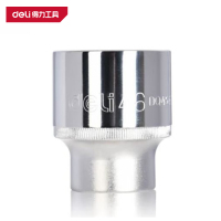 得力(deli)DQ4560 19mm系列十二角重型套筒 60mm 银色 1支