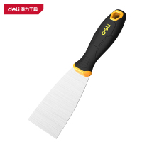 得力(deli)DL-HD5 塑柄油灰刀 5寸 黄色 1把