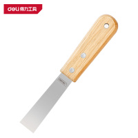 得力(deli)DL-HD1C 木柄油灰刀 1寸 银 1把