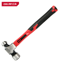 得力(deli)DL443024Z 专业级纤维柄圆头锤 24oz 红 1把