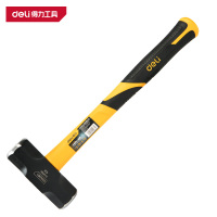得力(deli)DL447002 纤维柄八角锤 2lb 黄 1把