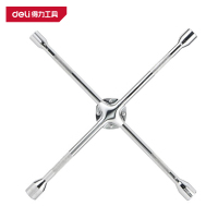 得力(deli)DL4418 十字轮胎扳手 18寸 17*19*21*23mm 银色 1把