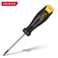 得力(deli)DL6207508T 中孔花型螺丝批 T8*75mm 黄 1把