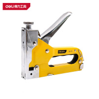 得力(deli)DL1313 打钉枪3合1 三款枪钉各100枚 黄色 1把