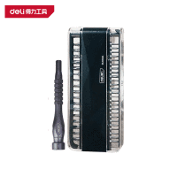 得力(deli)DL241041 居家 精密 螺丝刀套装 41件套 电子维修 塑柄款 黑色 1套