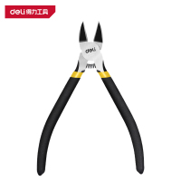 得力(deli)DL2715 水口钳 5寸碳钢 黄黑色 1把