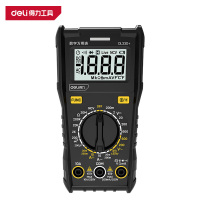 得力(deli)DL33D+ 数字万用表 1999位电容测试 黄黑色 1台