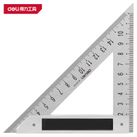 得力(deli)DL303150 三角尺 150mm 铝压铸 黑色 1把