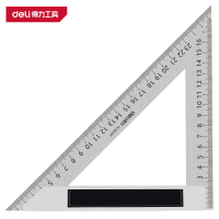 得力(deli)DL303200 三角尺 200mm 铝压铸 黑色 1把