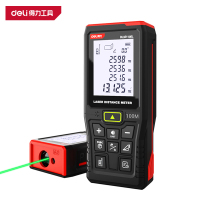 得力(deli)DL331100L 激光测距仪 100m 绿光语音锂电 红 1台