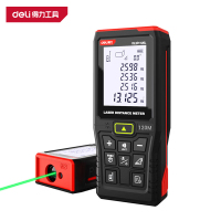 得力(deli)DL331120L 激光测距仪 120m 绿光语音锂电 红 1台